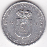 Congo Belge Ruanda Urundi 5 Francs 1958, En Aluminium-magnésium, KM# 3 - 1951-1960: Boudewijn I