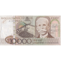 Brésil, 10,000 Cruzeiros, Undated (1986), KM:203a, TTB - Brésil