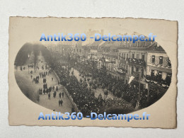 CPA Carte-photo WW1 Guerre 14-18 COLMAR (68) Défilé Du 127e RI Vu De La Place Rapp Le 18 Novembre 1918 - Colmar