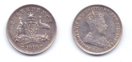 Australia 3 Pence 1910 - Threepence