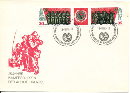 DDR FDC 19-9-1978 Kampfgruppen Complete With Cachet - 1971-1980