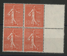 N° 203 Bloc De 4 Neuf ** (MNH) Type Semeuse Cote 240 € + Bord De Feuille Qualité TB Aucun Défaut - 1903-60 Semeuse Lignée