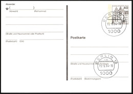 Berlin - Entier Postal / W-Berlin - Poskarte P 121/II Gest. Berlin 12 19-6-1984 Versandstelle - Cartes Postales - Oblitérées