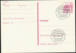 Berlin - Entier Postal / W-Berlin - Poskarte P 122/I Gest. Berlin 12 / 15-7-1982 Versandstelle - Postkaarten - Gebruikt