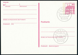 Berlin - Entier Postal / W-Berlin - Poskarte P 122/II Gest. Berlin 12 / 19-6-1984 Versandstelle - Cartes Postales - Oblitérées