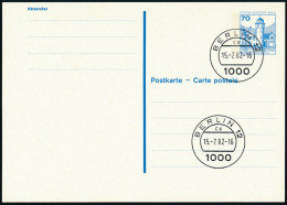 Berlin - Entier Postal / W-Berlin - Poskarte P 123/I Gest. Berlin 12 / 15-7-1982 Versandstelle - Postkarten - Gebraucht