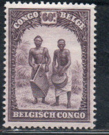 BELGIAN CONGO BELGA BELGE 1931 1937 1932 BATETELAS DRUMMERS 60c MH - Ongebruikt