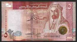 Jordan 5 Dinars 2022 P40 UNC - Jordanie