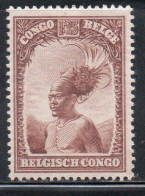 BELGIAN CONGO BELGA BELGE 1931 1937 1932 MANGBETU CHIEF 1.25fr MH - Nuovi