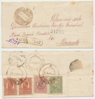 Romania Registered Rural Cover To Royal House From Hangu P.O. Censored Piatra Neamt, With Nice Stamps - Storia Postale Prima Guerra Mondiale