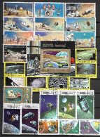 E158  Lot De 160 Timbres Concernant L'Astronomie Et L'espace Neufs Ou Oblitérés - Autres & Non Classés