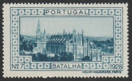 Vignette/ Vinheta, Portugal - 1928, Paisagens E Monumentos. Batalha -||- MNG, Sans Gomme - Lokale Uitgaven