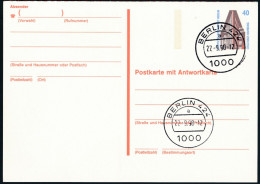 Berlin - Entier Postal / W-Berlin - Poskarte P 137 F Gest. Berlin 27-9-1990 Versandstelle - Postcards - Used