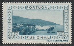 Vignette/ Vinheta, Portugal - 1928, Paisagens E Monumentos. Funchal -||- MNG, Sans Gomme - Emisiones Locales