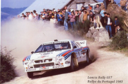 Lancia Rallye 037 -  Rallye Portugal 1983  - Pilote: Walter Rohl -  15x10cms PHOTO - Rallyes