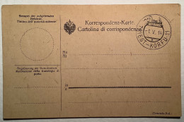 TRIEST-KORFOU-11 1914 Schiffpost RR ! Probeabschlag Österreichischer Llyod (Österreich Greece Corfu Austria Ship Mail - Storia Postale