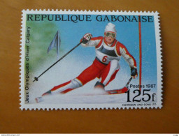 Olympische Spelen 1988 , Gabon  - Zegel Postfris - Winter 1988: Calgary