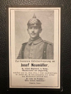 Sterbebild Wk1 Bidprentje Wo1 Avis Décès Deathcard IR16 ARRAS Juni 1915 Aus Ungarsteig - 1914-18