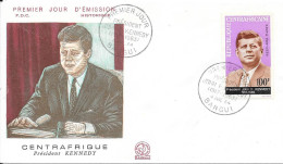 CENTRAFRIQUE - FDC BANGUI 4 JUIL 64 Président KENNEDY - Centrafricaine (République)