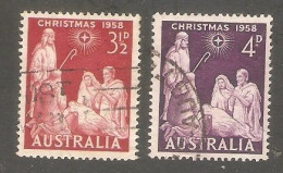Australia - Scott 312-313   Christmas - Used Stamps