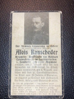 Sterbebild Wk1 Bidprentje Wo1 Avis Décès Deathcard LIR1 Münstertal Elsass COLMAR Grab 303 - 1914-18