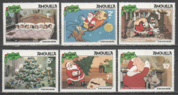 Anguilla 1981 - Christmas - Disney - 6 Stamps - Disney