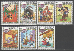 Anguilla 1983 - Christmas - Disney - 7 Stamps - Disney