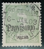 MACAU - D.CARLOS I , COM SOBRECARGA "PROVISÓRIO" CE124 - Nuovi
