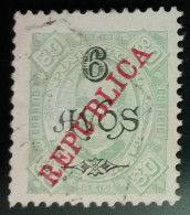 MACAU - D.CARLOS I, COM SOBRETAXA  E COM SOBRECARGA "REPÚBLICA" CE175 - Nuovi