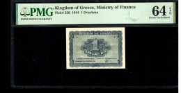 Greece - 1 Drachma 1944 PMG 64 EPQ 320 - Grèce