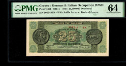Greece - 25,000,000 Drachmai 1944 PMG 64 130b - Grèce