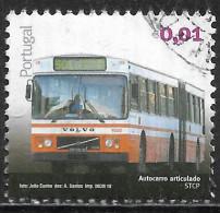 Portugal – 2010 Public Transports 0,01 Euros Used Stamp - Usado