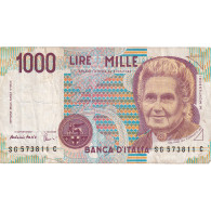 Billet, Italie, 1000 Lire, D.1990, KM:114c, TB+ - 1.000 Lire