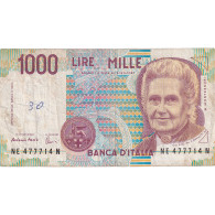 Billet, Italie, 1000 Lire, D.1990, KM:114c, TB+ - 1000 Liras
