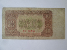 Czechoslovakia 10 Korun 1953 Banknote See Pictures - Tchécoslovaquie