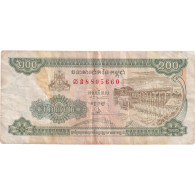 Billet, Cambodge, 200 Riels, 1995, KM:42a, TB+ - Cambodge