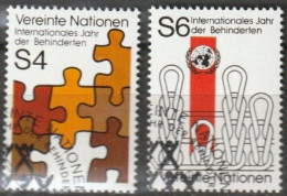 UNO Wien 1981 MiNr.17 - 18 O Gest. ( 1593 )  Günstige Versandkosten - Oblitérés