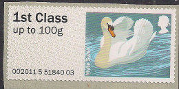 GB 2011 - 14 QE2 1st Mute Swan Post & Go Umm SG FS 16 ( K214 ) - Post & Go (distributeurs)
