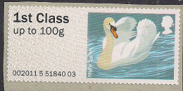 GB 2011 - 14 QE2 1st Mute Swan Post & Go Umm SG FS 16 ( K214 ) - Post & Go (distribuidores)