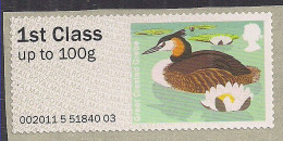 GB 2011 - 14 QE2 1st Great Crested Grebe Post & Go Umm SG FS 16 ( K343 ) - Post & Go (distributori)