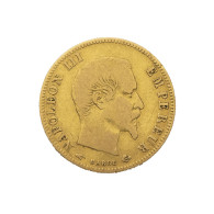 Second-Empire- 5 Francs Napoléon III Tête Nue 1858 Paris - 5 Francs (oro)