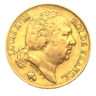 Louis XVIII-20 Francs 1818 Lille - 20 Francs (gold)