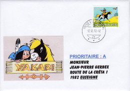 No 1450 Sur Lettre Oblitérée Le 12.12.12 à 12 H. - Covers & Documents