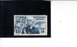 ETIOPIA  1936 -  Sassone  7° - Vittorio Emenuele - Etiopia