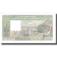 Billet, West African States, 500 Francs, 1985, 1995, KM:706Kh, SPL+ - Stati Dell'Africa Occidentale