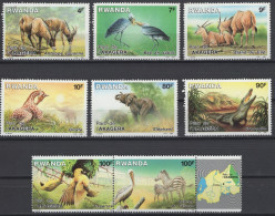 Rwanda - 1281/1288 - Parc De L'Akagera - 1986 - MNH - Ongebruikt