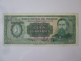 Paraguay 100 Guaranies 1982 Pick 205 Banknote See Pictures - Paraguay