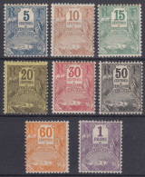 GUADELOUPE SERIE TAXE N° 15/22 NEUFS * GOMME AVEC CHARNIERE ( N° 18 SANS GOMME ) - Postage Due