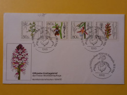 1984 FDC BUSTA  PRIMO GIORNO FIRST DAY COVER  GERMANIA GERMANY BERLIN DEUTSCHE FLOWERS OBLITERE' - 1981-1990