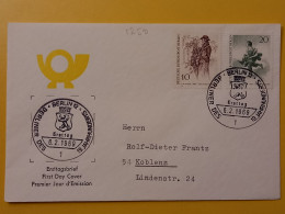 1969 FDC BUSTA  PRIMO GIORNO FIRST DAY COVER  GERMANIA GERMANY BERLIN DEUTSCHE PEOPLE OBLITERE' - 1948-1970